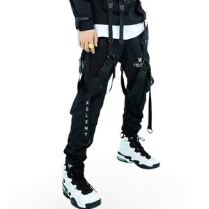 Techwear pantalón con cinta Streetwear pantalón negro mate hombres Cyberpunk Jogger pantalón Unisex Techwear Ninja pantalón HolyGrail ropa - Product Image 1