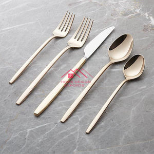 สแตนเลสสตีลคุณภาพสูงที่รับประกันสุขภาพของคุณชุดช้อนส้อมมีดีไซด์ทนทานต่อสนิมทำขึ้นใหม่ - Product Image 4