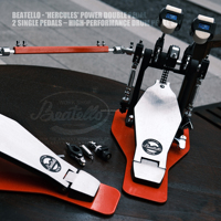 Beatello JBK Direct Drive Double Bass Drum Pedal Metal Double Bass Drum Pedal for Bass Drum