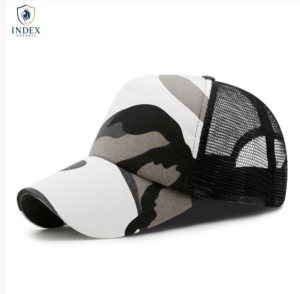 INDEX APPAREL Camouflage Mesh Trucker <b>Cap</b> 6-Panel Adjustable Unisex Casual <b>Hat</b> Spring Summer Breathable Outdoor Style - Product Image 1