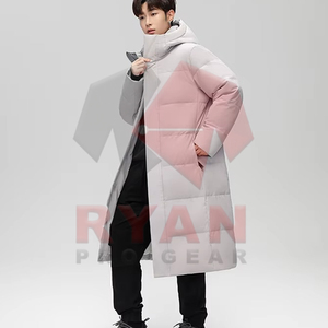 เสื้อแจ็กเก็ตขนเป็ดแขนยาวสำหรับผู้ชายเสื้อแจ็กเก็ตสำหรับผู้ชายเสื้อแจ็กเก็ตบริการที่กำหนดได้เอง - Product Image 2