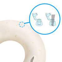 Bouée de natation gonflable pour adulte JOURDETE 87cm (MT-S87) à double chambre d'air, en PVC robuste, double valve, marque privée OEM, KC Summer