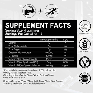 Suplemento <span class=keywords><strong>Pre</strong></span>-Entrenamiento de Marca Privada, Gomitas Energéticas con Creatina Monohidrato <span class=keywords><strong>para</strong></span> <span class=keywords><strong>el</strong></span> Crecimiento Muscular en Adultos - Product Image 6