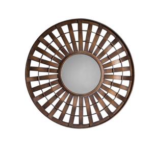 Cadre de miroir moderne de luxe fini plaqué cuivre de luxe Miroir mural Décoration murale de maison et d'hôtel Collection de maison en cuivre - Product Image 6