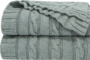 Thân Thiện Với Môi 100% Cotton In Máy Dệt Kim Ném Chăn Mềm Mại & Ấm Cúng Cho Sofa & Giường Sử Dụng - Product Image 2