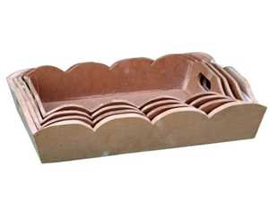 100% naturel fait à la main plateau de service en bois personnalisé décoratif design personnalisé cuisine usage domestique - Product Image 1