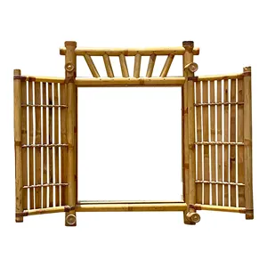 Large medium small main gate top selling design bamboo handmade farm and housing gates and fence