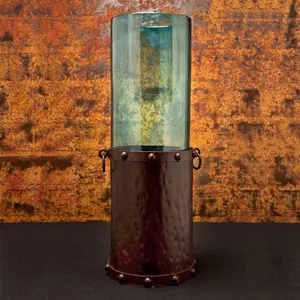 Top Premium Christmas Home Decor Hurricane Lantern Forma personalizada Metal Color Candle Stick Holder Regalo - Product Image 2