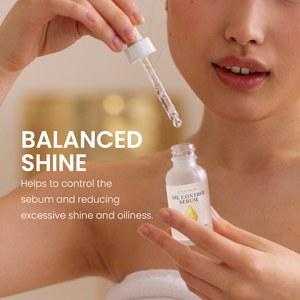 Premium 30ml Shine-<b>Free</b> <b>Oil</b> Control Serum Help to Control Excess <b>Oil</b> & Maintain a Smooth Clear Complexion - Product Image 3