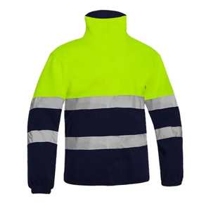 Men's <b>Lightweight</b> Breathable SoftShell Reflective <b>Hi</b> <b>Vis</b> Construction Safety <b>Jacket</b> Waterproof Cotton for Winter Logo - Product Image 4