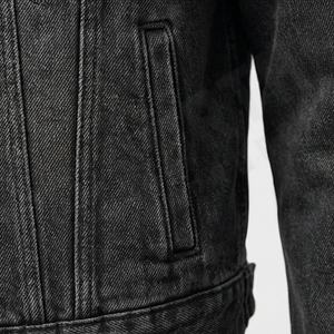Veste en jean courte décontractée pour femmes, vêtements d'été, coupe ajustée, boutonnée, manches longues, streetwear, service personnalisé OEM, manteau tendance - Product Image 5