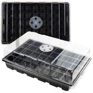Mini serre TG71789 avec 40 compartiments pour semis, design rectangulaire en plastique réutilisable avec ventilation - Product Image 1