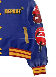 Veste universitaire à design personnalisé OEM meilleure vente dernière conception veste universitaire vêtements pour hommes veste universitaire à la mode pour hommes - Product Image 4