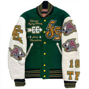 Veste de baseball lettrage pour homme Veste universitaire vintage Veste décontractée imprimée lettre Patchwork Streetwear Veste Bomber Manteau unisexe - Product Image 3