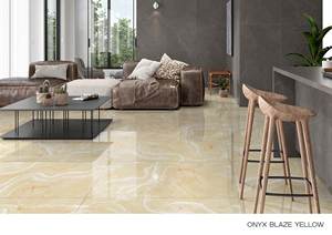 Carreaux modernes en céramique émaillée 600x1200mm Carreaux de sol muraux brillants Série de sculpture sur terrazzo rétro Exportation intérieure disponible - Product Image 6