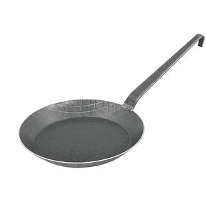 Sartén de hierro forjado negro TURK con mango de gancho de 32 cm - Product Image 1