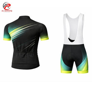 ชุดปั่นจักรยานคุณภาพดีที่สุด สั่งทำโลโก้ได้ ชุดปั่นจักรยานแขนสั้นแบบมีสายคล้องคอ เสื้อผ้าปั่นจักรยานสำหรับผู้ชาย - Product Image 2