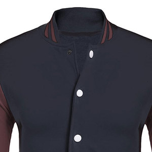 Veste d'université personnalisée de haute qualité pour hommes, vestes d'université de baseball en coton et laine vierge avec logo personnalisé - Product Image 6