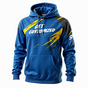 Sudadera con Capucha Extra Grande para Hombre, Estilo Urbano, Duradera, Sublimada, Personalizada, 100% Poliéster, Mezcla de Algodón Básico, Tono Relajado - Product Image 2