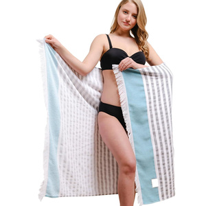 Serviette de bain de style turc de haute qualité à séchage rapide, serviette de plage, 100% coton, serviettes de bain pour la maison et l'hôtel - Product Image 6