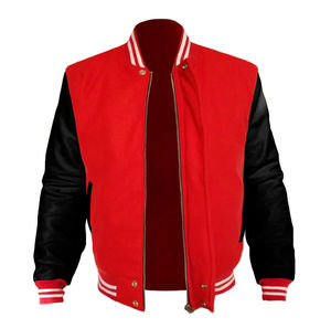 Chaqueta Universitaria Unisex de Moda Urbana al por Mayor, Cortavientos, Transpirable, Informal, de Invierno, Bordada, con Cierre de Botones Sólidos - Product Image 2