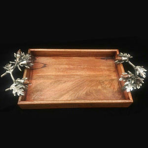 Bandeja de Servicio de Alta Calidad para Decoración del Hogar, Materiales Naturales, Bandeja de Madera Ecológica - Product Image 4
