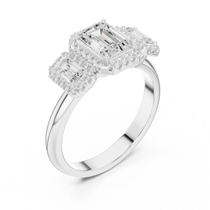 14K <b>Open</b> Band <b>Ring</b> with Pearl Accent - Product Image 2