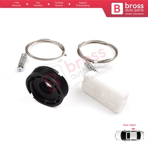 Kit de réparation de lève-vitre arrière droit BWR1011 pour XK8 XKR X100 1997-2006 Coupé Cabriolet C2N3913 - Product Image 5