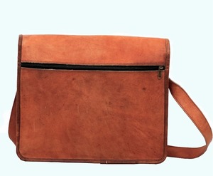 กระเป๋าเอกสารหนังแท้วินเทจสำหรับผู้ชายกระเป๋าเดินทางใส่แล็ปท็อปแบบสะพายไหล่ลายลูกกวาด - Product Image 2