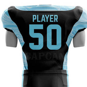 Uniforme de course de football américain pour hommes Logo imprimé personnalisé et modèles de sports d'équipe Ensemble de vêtements de couleur unie - Product Image 5