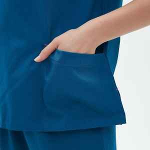 2025 gran oferta poliéster suave Hospital Doctor Wear ropa lavable enfermera Scrub Set para mujeres enfermería Scrub uniformes - Product Image 5