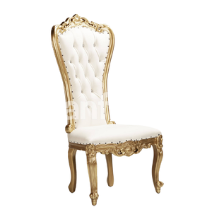Chaises de banquet de luxe de conception japonaise chaises de trône de roi royal à dossier haut pour événements meubles de mariage de meilleure qualité - Product Image 1