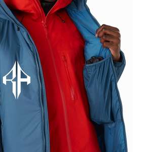 เสื้อแจ็คเก็ตขนเป็ดสำหรับทุกเพศวัสดุโพลีเอสเตอร์/ ไนลอนพิมพ์ลายตามสั่ง - Product Image 2