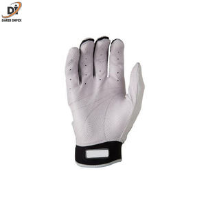 Qualité professionnelle Conception personnalisée Gants de frappe de baseball en cuir véritable de bonne qualité - Product Image 5