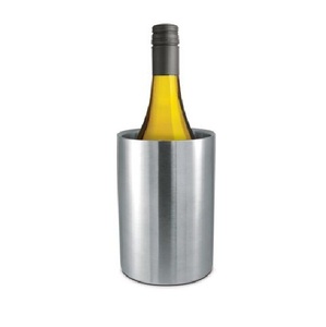 Venta caliente Fabricante de acero inoxidable de doble pared enfriador de botellas de vino cubo champán cerveza cubo de hielo enfriador - Product Image 1