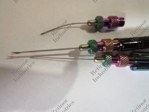 Vitreoretinal-microtijeras y pinzas de acero inoxidable y titanio, 20g, 21g, 23g - Product Image 6