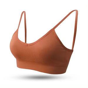 Custom Fitness Yoga Sport Activewear Mujeres Gym wear High Support Seamless Sports Bra Sujetador deportivo de cuello alto - Product Image 5