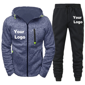 2024 ensemble de survêtement pour hommes avec logo personnalisé survêtement hommes manches longues avec capuche vêtements de sport en plein air costume pour hommes - Product Image 2