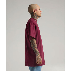 Coupe ample hommes mode à manches courtes t-shirts entraînement surdimensionné pull couleur unie décontracté t-shirt surdimensionné décontracté t-shirt hommes - Product Image 4