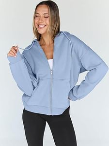 Sudaderas con cremallera y capucha de gran tamaño para mujer, chaquetas informales de moda de otoño para invierno, ropa de punto transpirable - Product Image 3