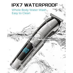Kit de rasoir électrique sans fil pour homme, étanche IPX7, tondeuse à cheveux, tondeuse pour le visage, la moustache, le corps et les oreilles - Product Image 3