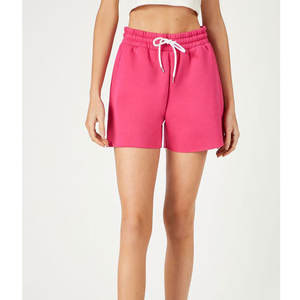 Short d'été unisexe léger en coton éponge français pour femme fabriqué sur mesure avec ceinture élastique caractéristique respirante - Product Image 4