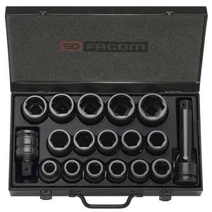 Facom Set of 3/4'' <b>Impact</b> <b>Sockets</b> Sizes 3/4'' to 1''5/8 - Product Image 1