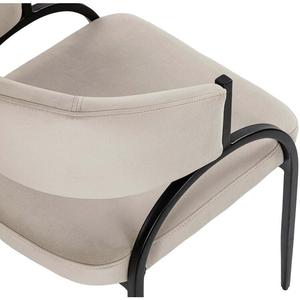 Silla de Comedor Moderna de Acero Inoxidable con Asiento Acolchado Tapizado para Muebles de Hogar, Restaurante, Hotel, Bodega, Eventos - Product Image 3