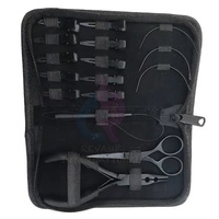 Kit d'outils professionnels pour extensions de cheveux tissées en acier inoxydable, à forte tenue, comprenant aiguille, pinces à cheveux, ciseaux et pinces à 2 trous - Meilleures ventes