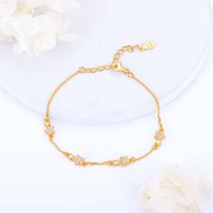 Golden Paired <b>Star</b> <b>Fashion</b> Charm for Bracelet - Product Image 1