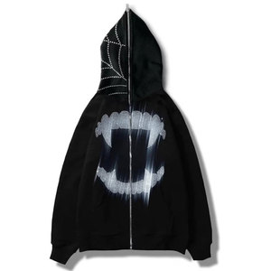 เสื้อฮู้ดลายคริสตัลออกแบบได้ตามต้องการมีโลโก้ตัวอักษรพลอยเทียม - Product Image 3