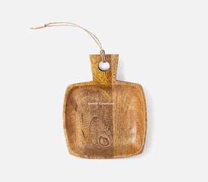 Plateau en bois de manguier pour les collations et les fruits secs Plateau de service rustique fabriqué à la main pour la cuisine, la salle à manger et les réceptions festives - Product Image 1