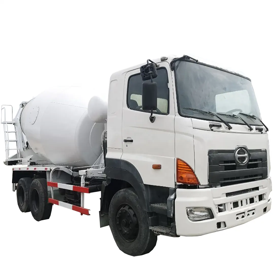 Diskon besar kondisi baik truk mixer beton hino bekas asli 700 14,5ton harga murah