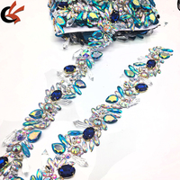 Nouvelle garniture thermocollante décorative en strass cristal à thème océanique pour carnaval et tenues de lundi